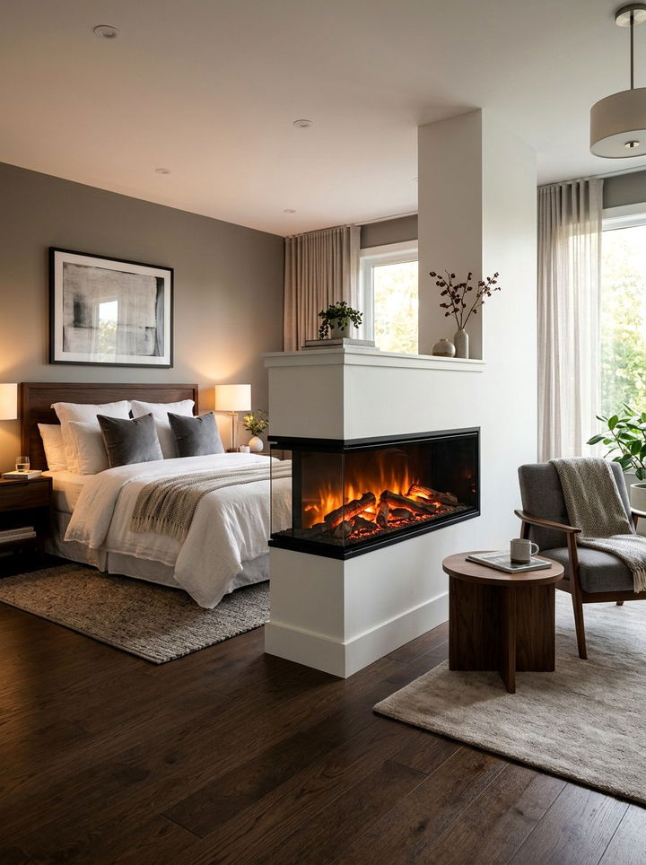 Fireplace Bedroom Half Wall - 30 bedroom half wall ideas