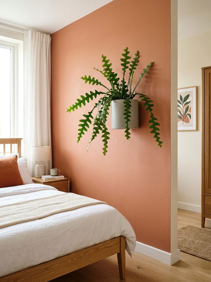 Fishbone cactus wall hanging - 30 bedroom succulents