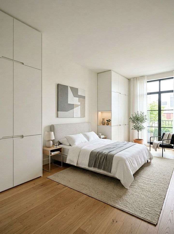 Flat panel cabinets - 30 dust-free bedroom ideas