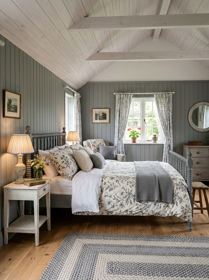 Flint gray cottage bedroom - 30 all gray bedroom ideas