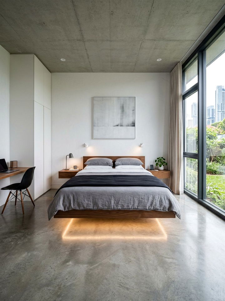 Floating Bed Bedroom - 30 masculine bedroom ideas