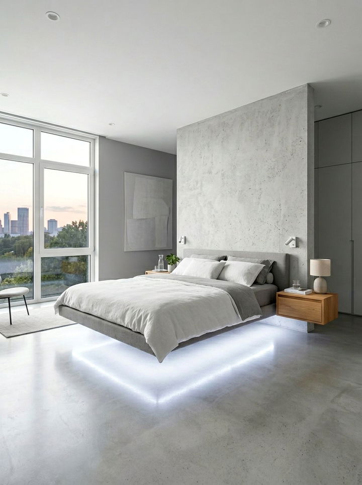 Floating Bed Bedroom - 30 relaxation bedroom ideas