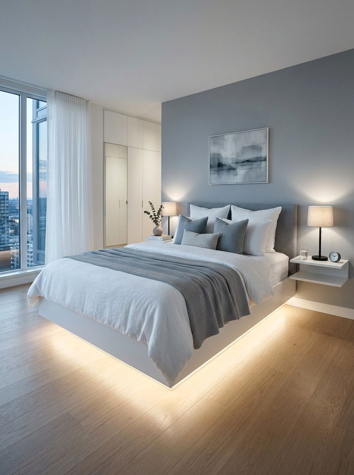 Floating Bed Frame Bedroom - 30 modern bedroom ideas