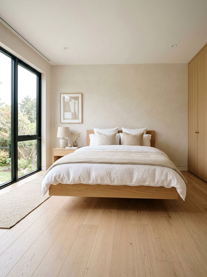 Floating Bed Scandinavian - 30 scandinavian beige bedroom ideas