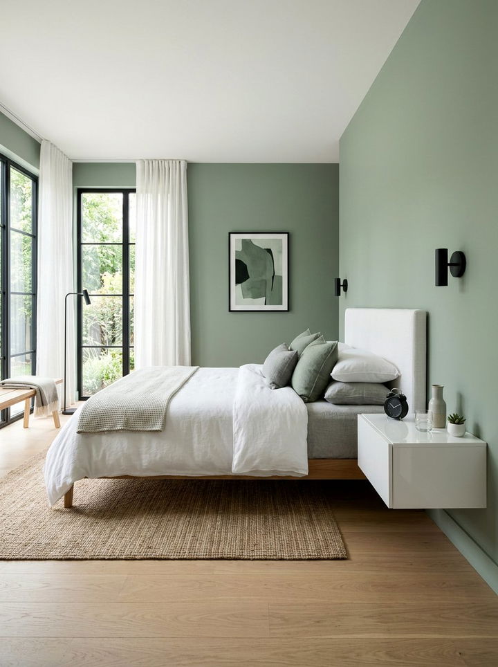 Floating Bedside Table - 30 bedroom secret storage ideas