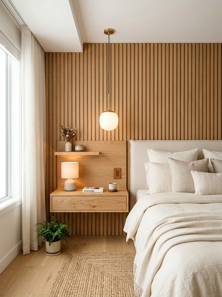Floating Bedside Table Built In - 30 bedroom built-in ideas