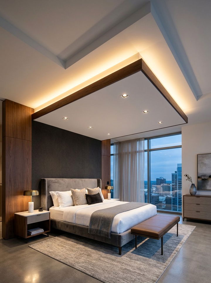 Floating Ceiling Recessed Lighting - 30 bedroom recessed lighting ideas