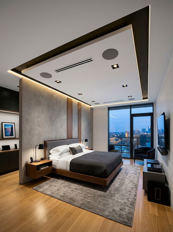 Floating Ceiling - 30 bedroom ceiling design ideas