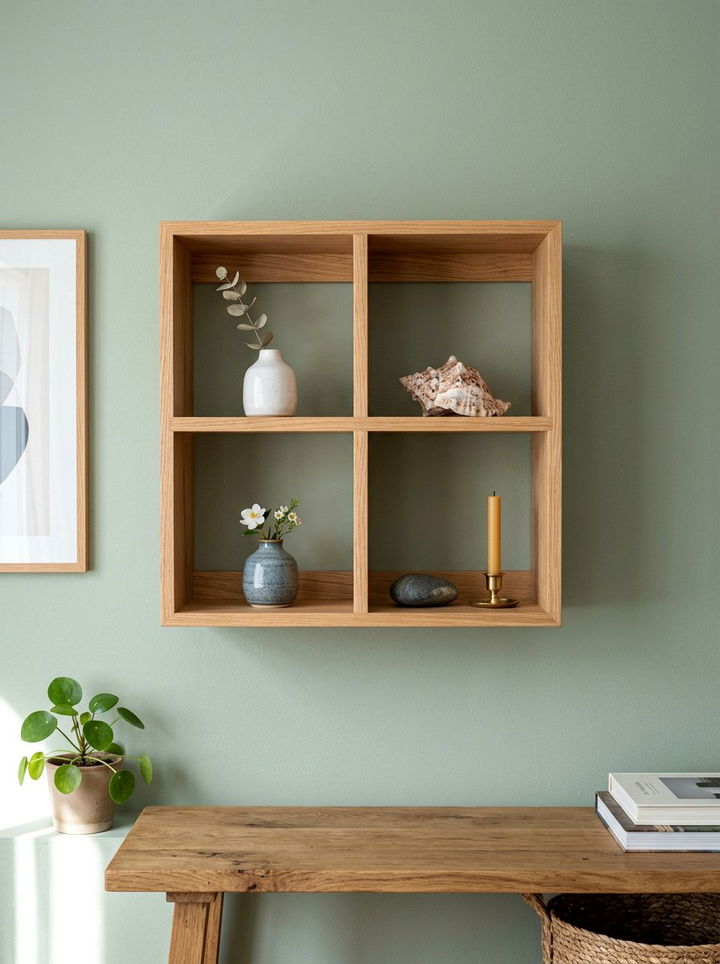 Floating Cubby Shelf - 30 bedroom floating shelves