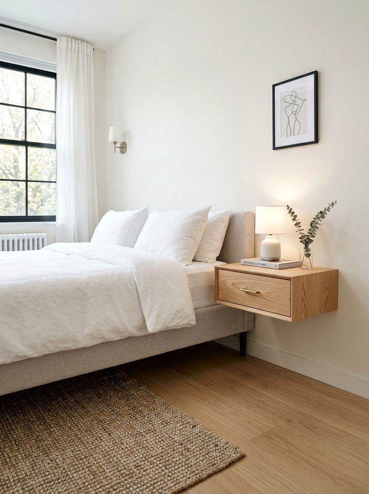 Floating Drawer Nightstand - 30 bedroom nightstand ideas