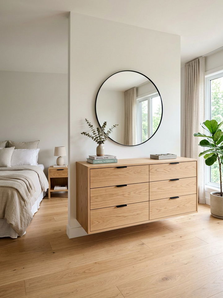 Floating Dresser Bedroom - 30 bedroom wall storage ideas