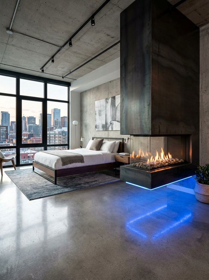 Floating Gas Fireplace Bedroom - 30 bedroom gas fireplace ideas