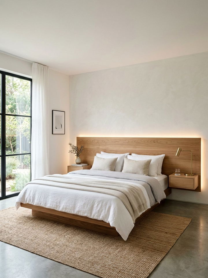 Floating Headboard - 30 bedroom headboard ideas