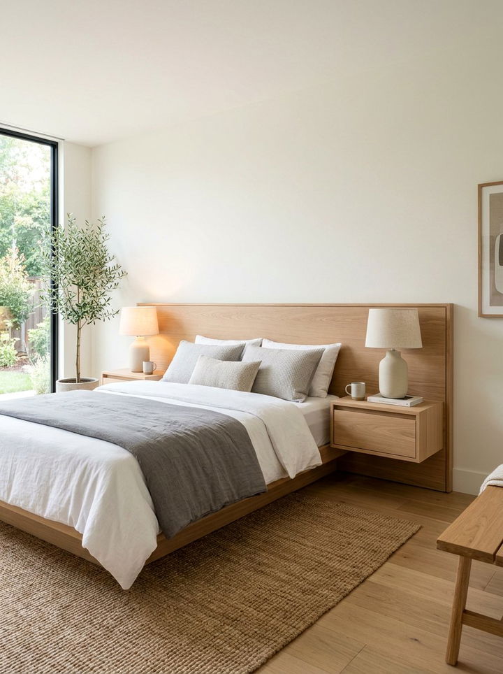 30 Bedroom Floating Headboard Ideas for Trendy Decor