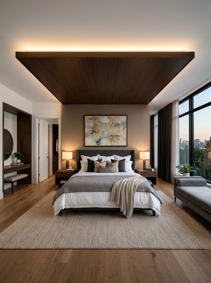 Floating Island - 30 bedroom false ceiling designs