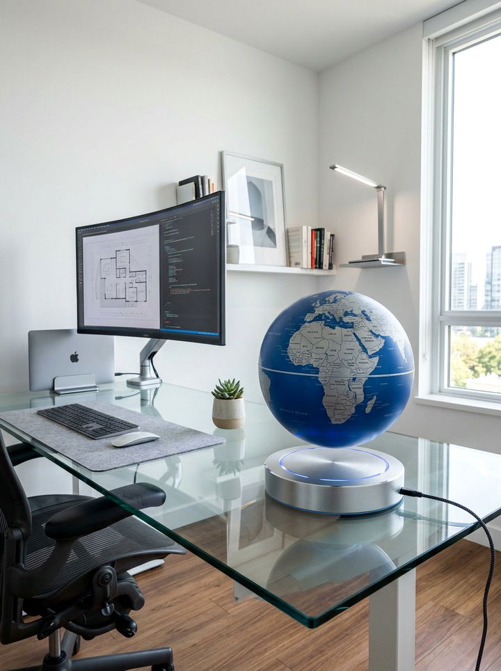 Floating Magnetic Globe - 30 bedroom globes