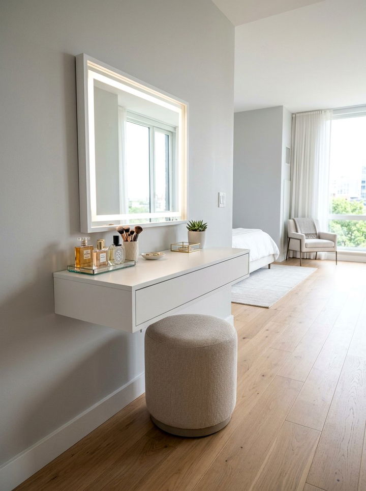 Floating Makeup Vanity For Small Bedroom - 30 bedroom makeup vanities