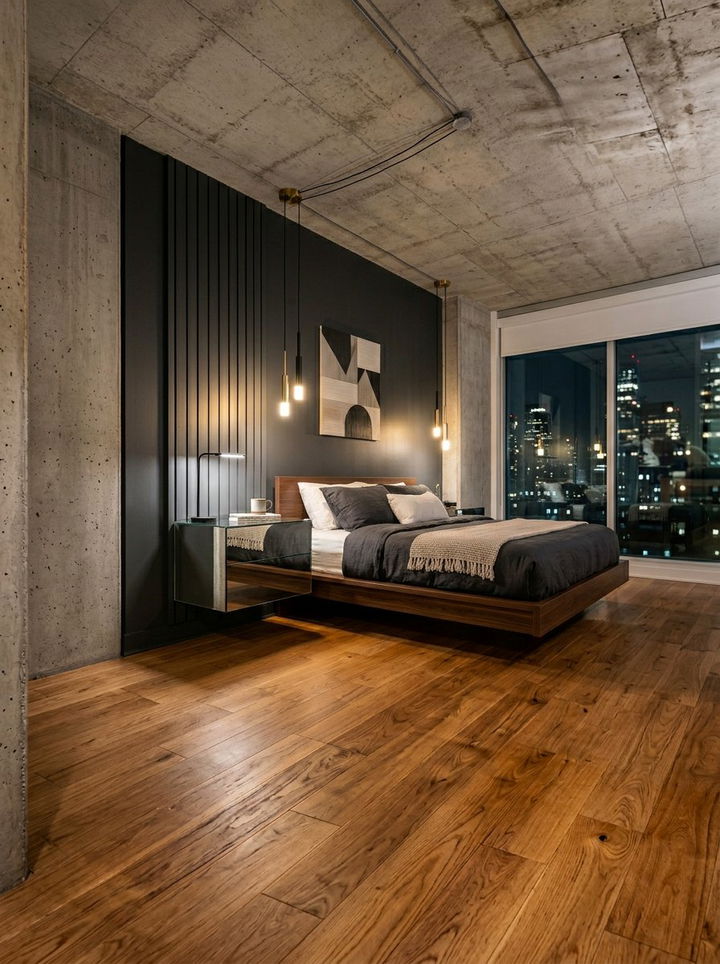 Floating Mirrored Nightstand - 30 bedroom mirrored nightstands