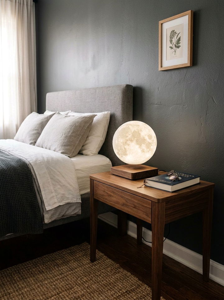 Floating Moon Lamp - 30 galaxy bedroom ideas