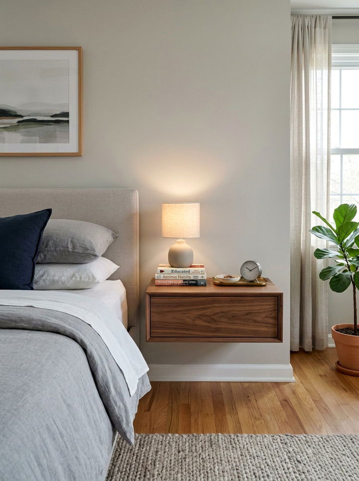 Floating Nightstand - 30 bedroom furniture ideas