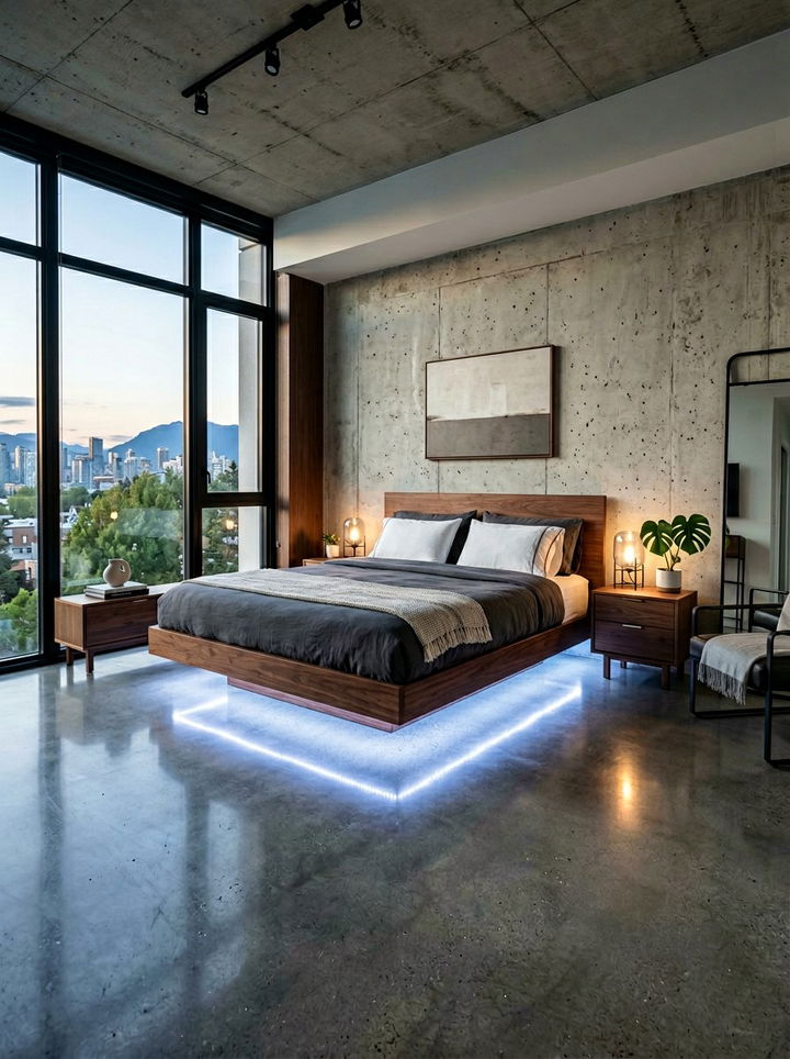 Floating Platform Bed - 30 dramatic bedroom ideas