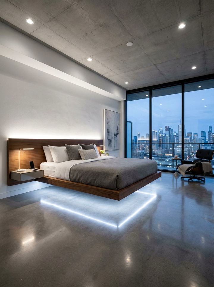 Floating Platform Bed - 30 bedroom built-in beds