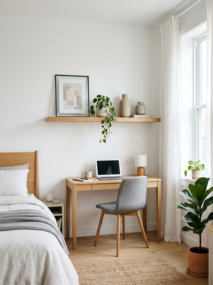 Floating Shelf - 30 bedroom staging ideas