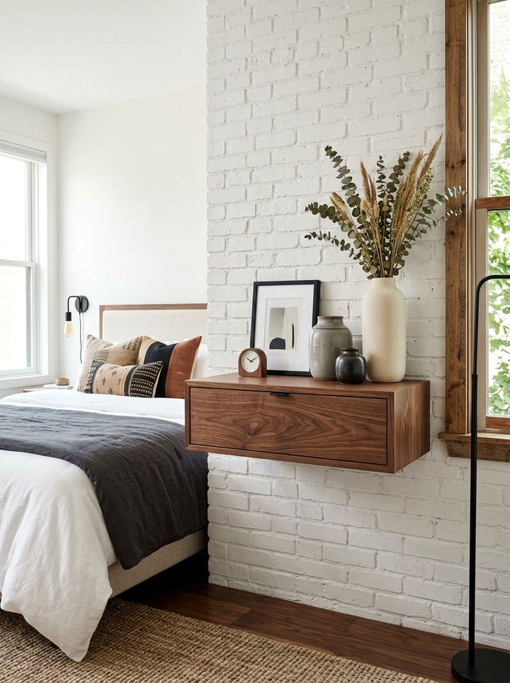 Floating Shelf Drawer - 30 bedroom secret storage ideas