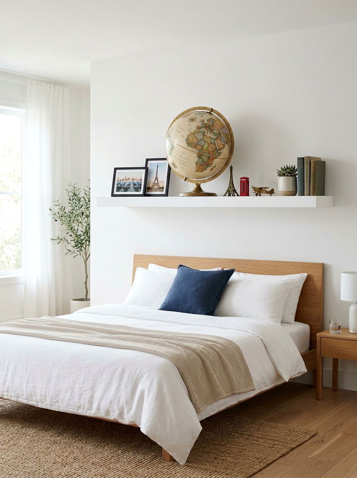 Floating Shelf Globe - 30 bedroom globes