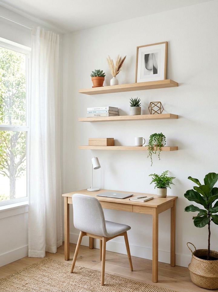 Floating Shelves - 30 bedroom improvement ideas