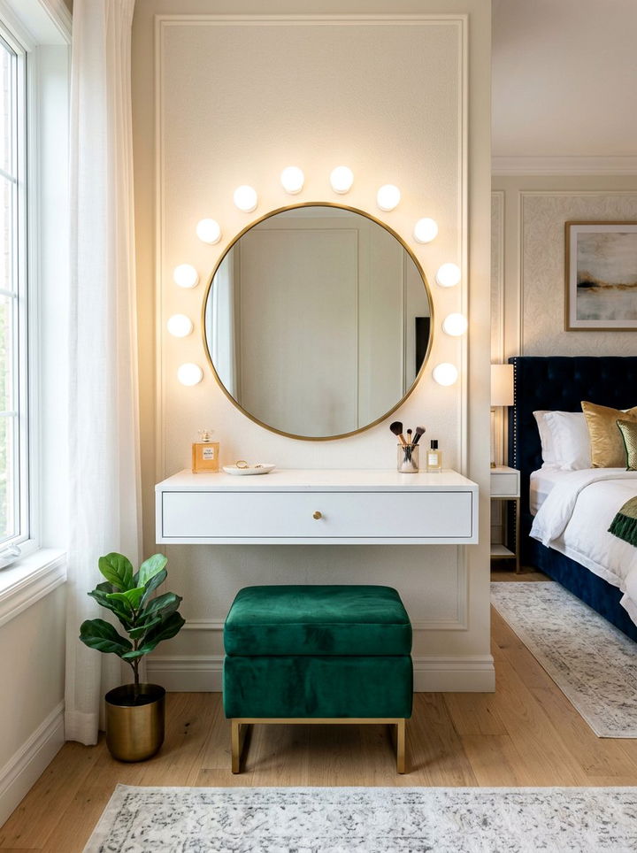 Floating Vanity Bedroom - 30 bedroom wall storage ideas
