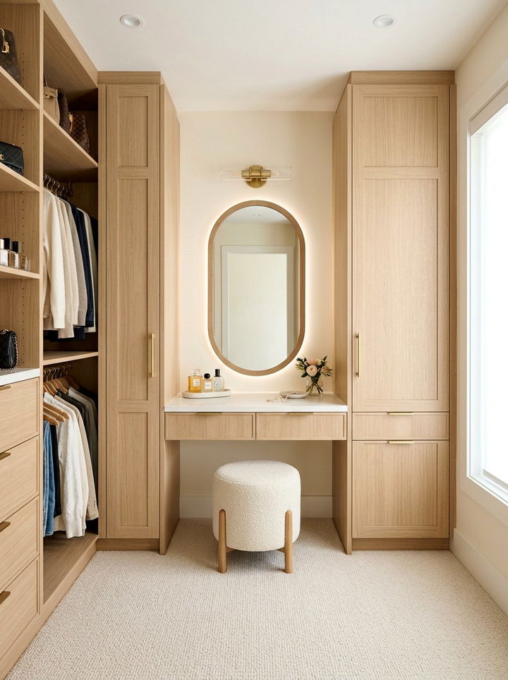 Floating Vanity Between Closets - 30 bedroom floating vanity ideas