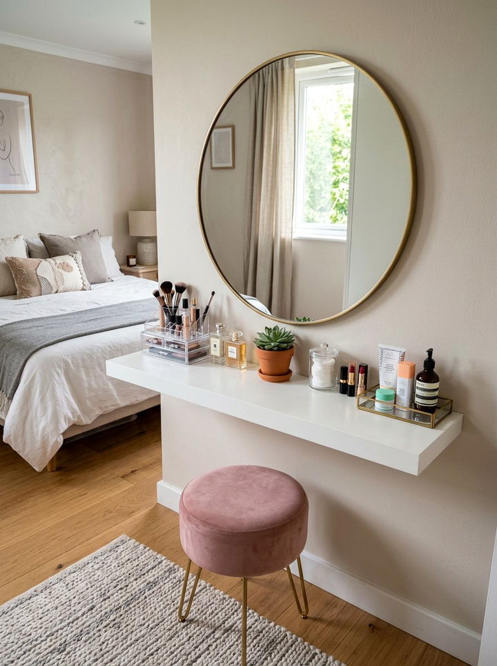 Floating Vanity Shelf - 30 bedroom floating shelves