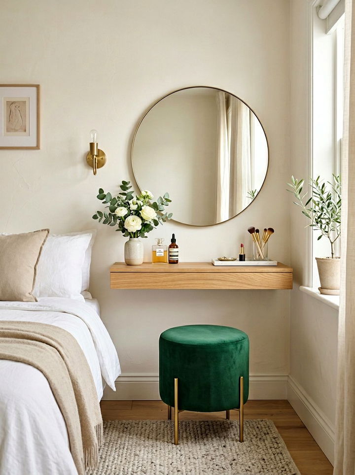 Floating Vanity - 30 bedroom space saving ideas