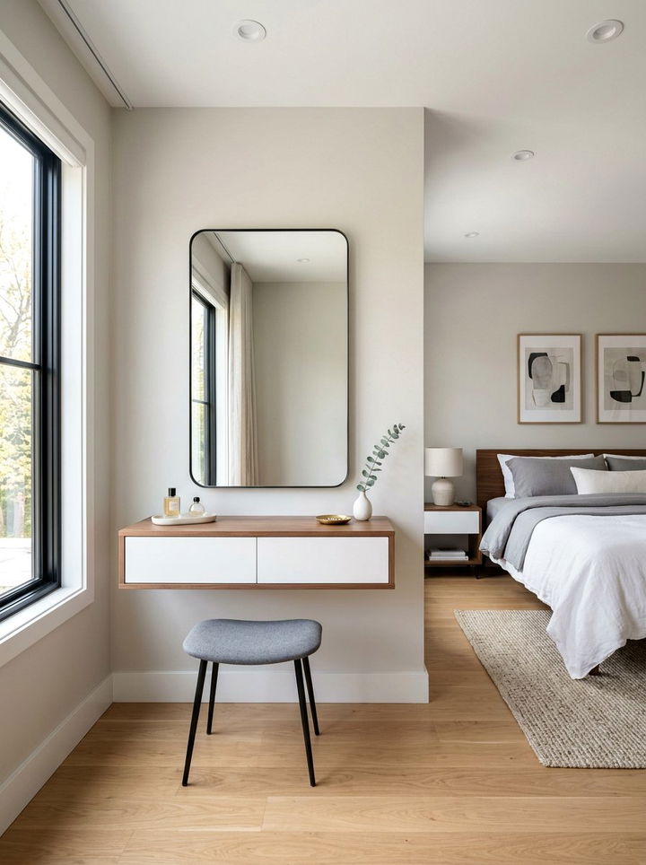 Floating Wall Mounted Mirror - 30 bedroom full length mirrors