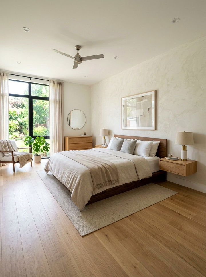 Floating nightstand master bedroom - 30 new construction bedroom ideas