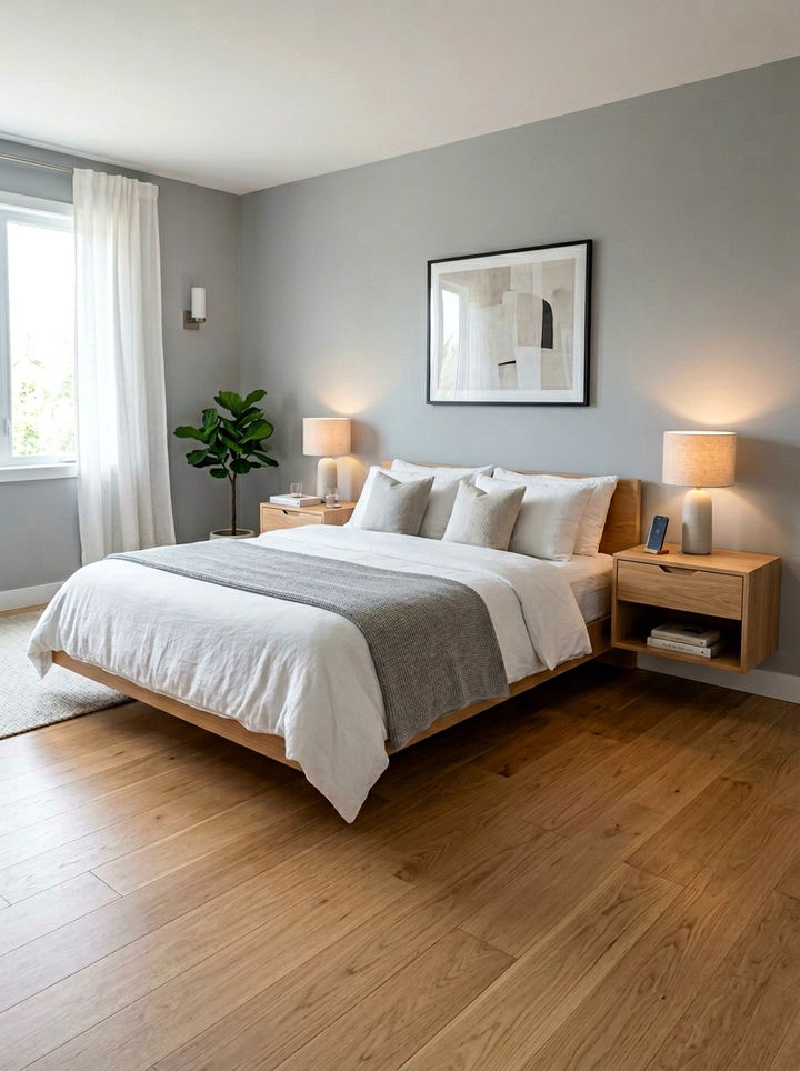 Floating nightstand with drawer - 30 bespoke bedroom ideas