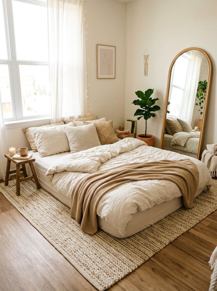 Floor Bed Mattress - 30 Korean bedroom ideas