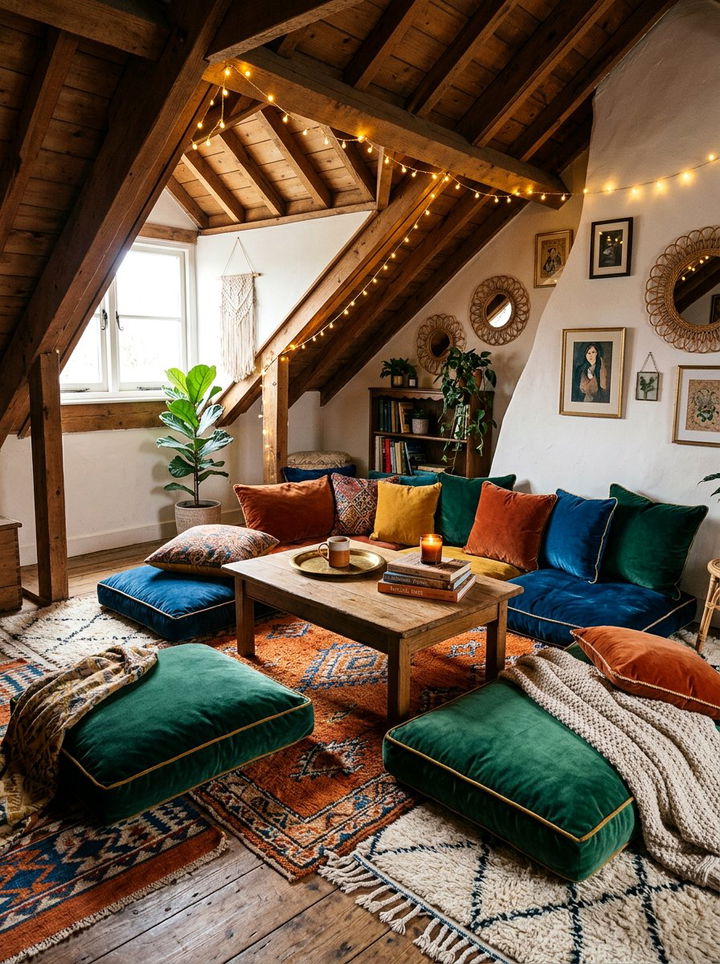 Floor Cushion Seating Area - 30 bedroom reading nook ideas