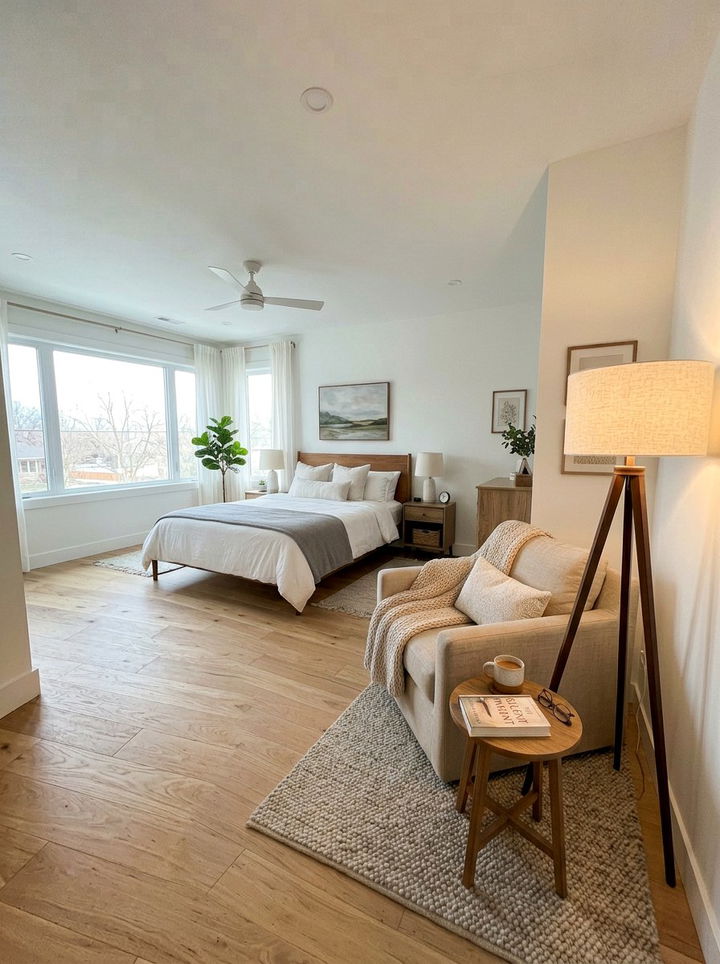 Floor Lamp Lighting - 30 no damage bedroom ideas