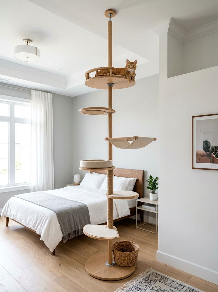 Floor To Ceiling Cat Tree - 30 cat tree bedroom ideas
