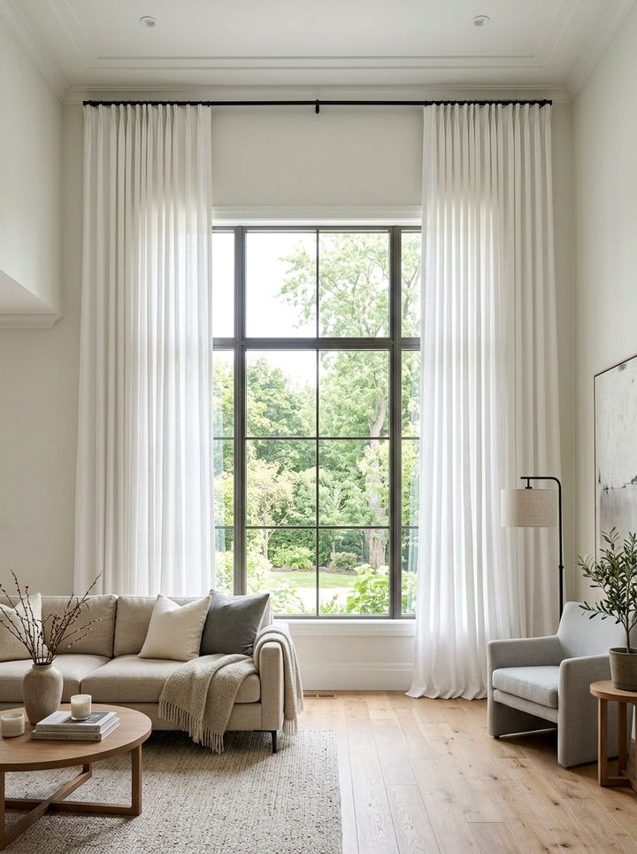 Floor To Ceiling Curtains - 30 low ceiling bedroom ideas