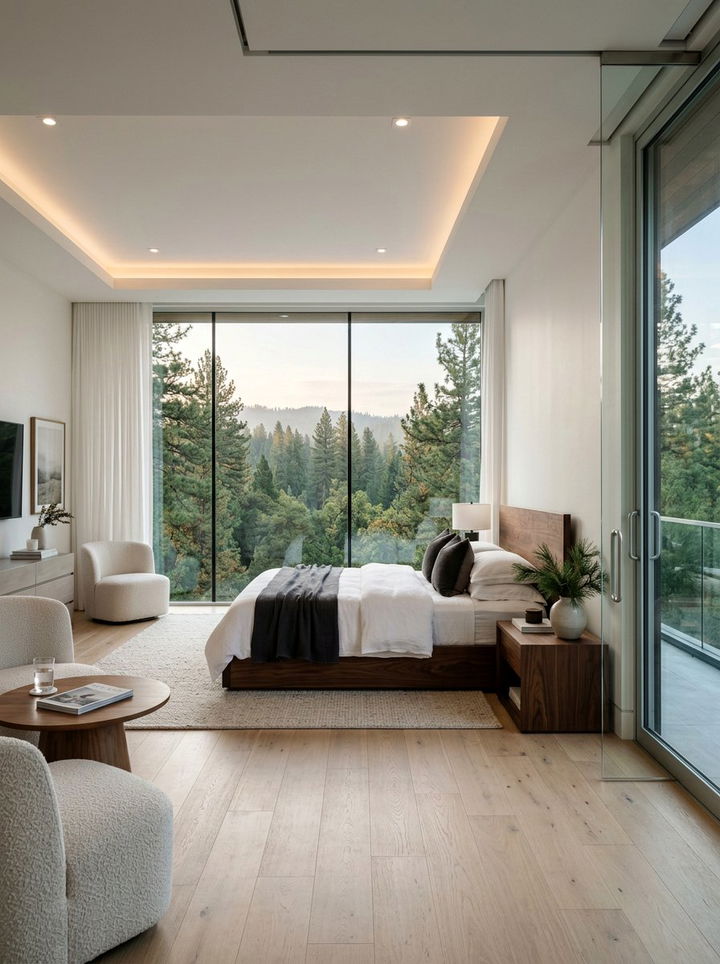 Floor To Ceiling Glass Bedroom - 30 bedroom with patio doors