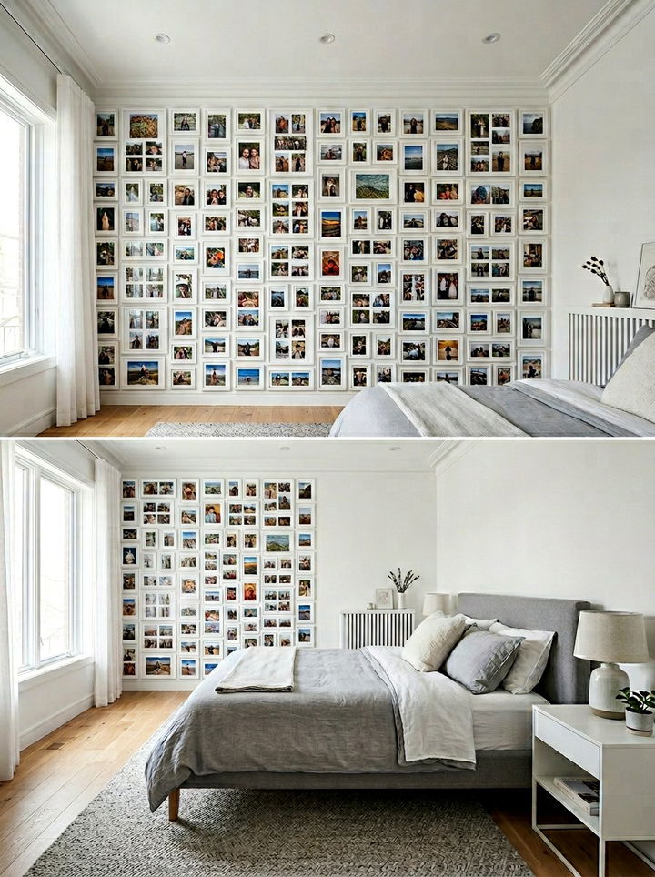 Floor To Ceiling Photo Wall Bedroom - 30 bedroom family photo ideas