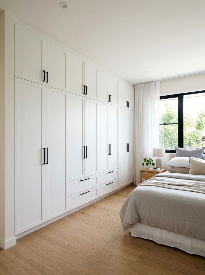 Floor To Ceiling Wardrobe - 30 bedroom built-in ideas