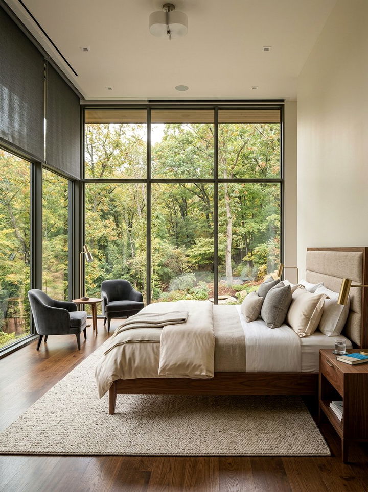 Floor To Ceiling Window Bedroom - 30 modern bedroom ideas