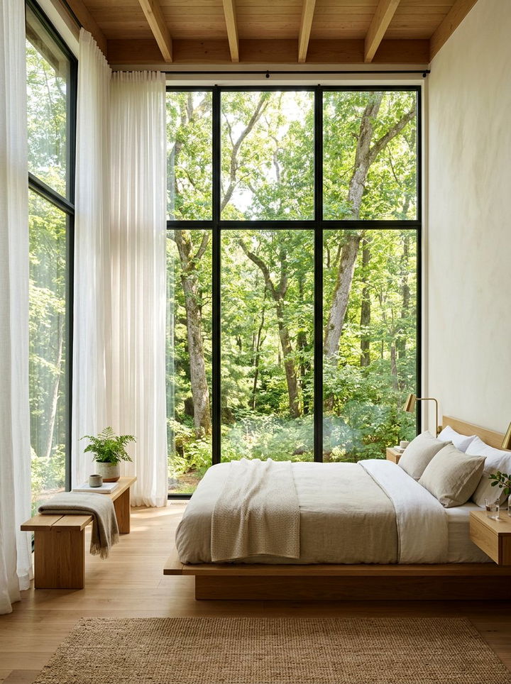 Floor To Ceiling Window Bedroom - 30 peaceful bedroom ideas
