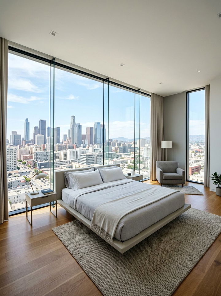 Floor To Ceiling Window Bedroom - 30 airy bedroom ideas