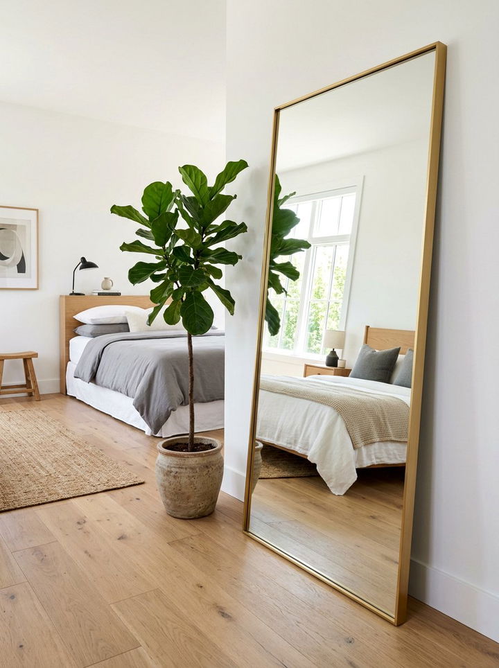 Floor length mirror bedroom - 30 bedroom update ideas