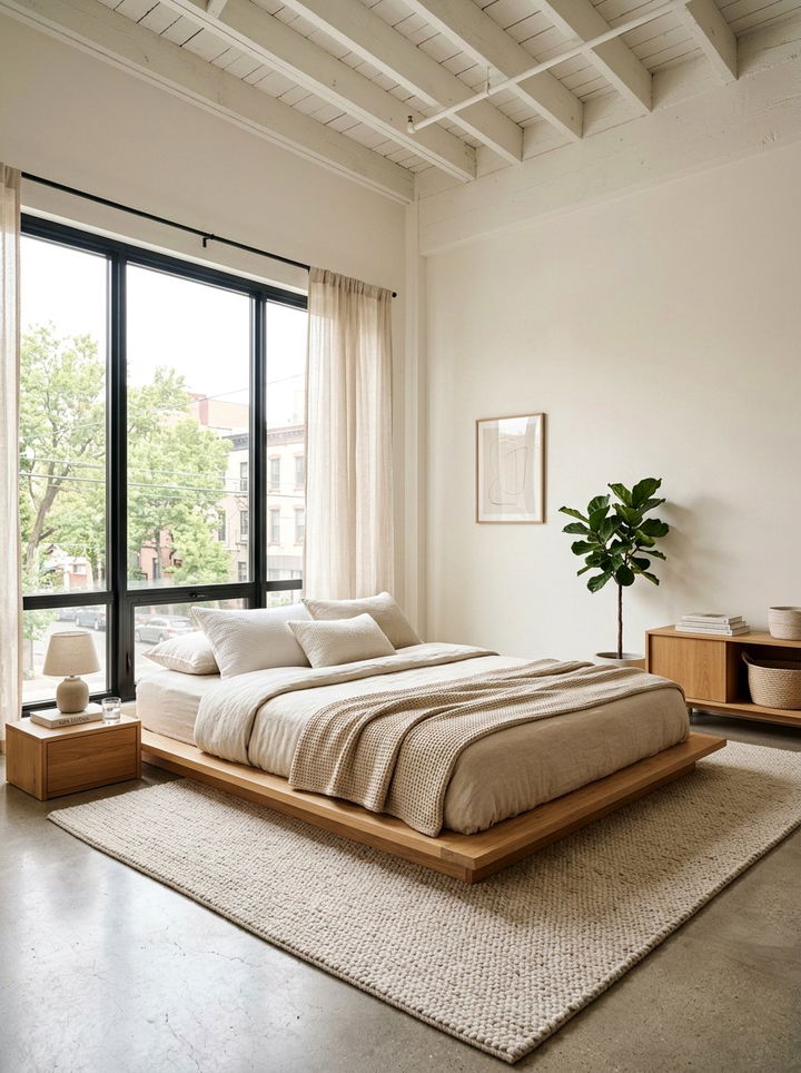 Floor mattress bed for apartment - 30 apartment bedroom ideas